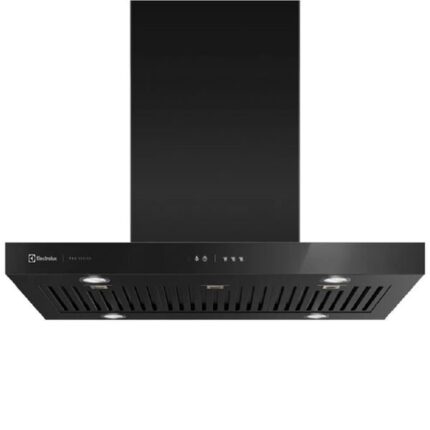 Coifa de Ilha 90cm Preta 5 e 6 Bocas com Painel Touch e Filtro Baffle 220V Pro Series 90CIV Electrolux