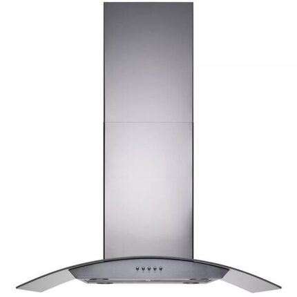 Coifa Ilha Cadence Gourmet Vidro Curvo Inox 90cm 127v Cfa502